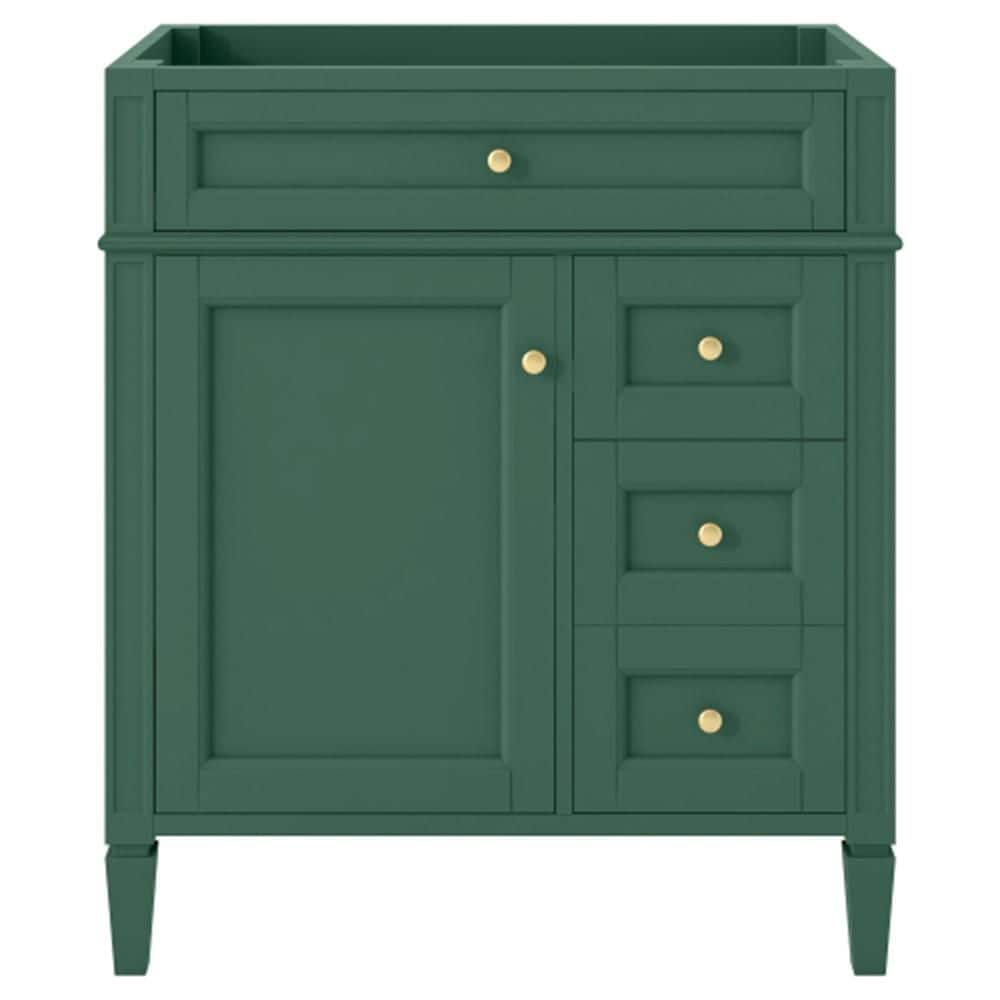 30 in. Modern Bath Vanity Cabinet without Top With 2-Drawers Tip-Out Drawer