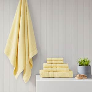 Aegean 6-Piece Yellow 100% Turkish Cotton Bath Towel Set