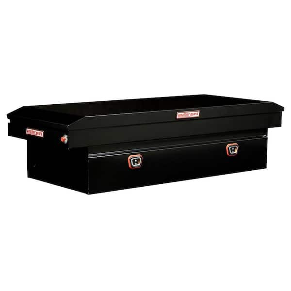 Weather Guard 72 in. Gloss Black Steel Full Size Crossbed Truck Tool Box