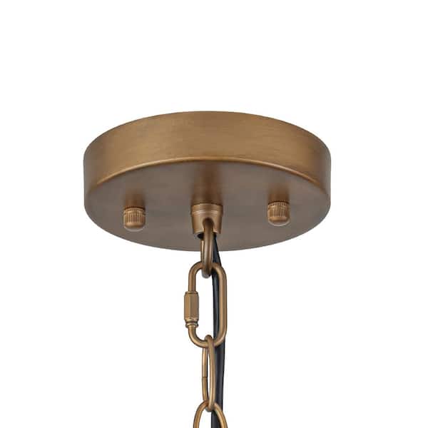 60-Watt 1 Light Copper Farmhouse Vintage Dome Pendant Light Industrial Chandelier with Metal Shade, No Bulbs Included