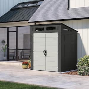 Modern 6 ft. W x 5 ft. D Plastic Storage Shed (35.31 sq. ft.)