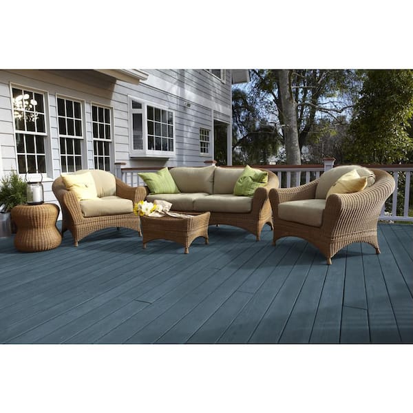 1 qt. #ST-107 Wedgewood Semi-Transparent Waterproofing Exterior Wood Stain and Sealer