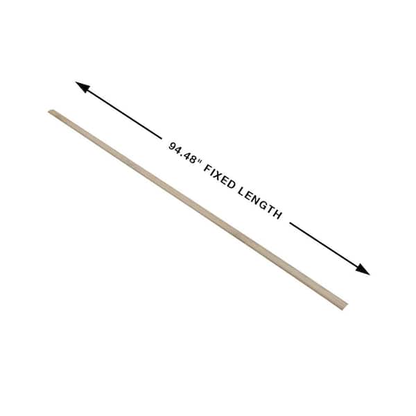 French Oak Berkeley 0.275 in. T x 1.85 in. W x 94.48 in. L Vinyl 3-in-1 Molding