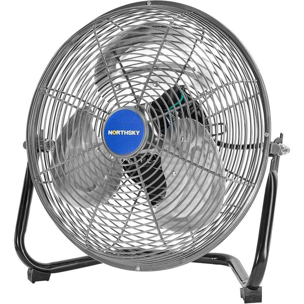 12 in. 3-Speeds Floor Fan in Black, 1,200 CFM, Heavy Duty Industrial Fan, for Manufacture, Construction, Warehousing price history on PriceWatchPro