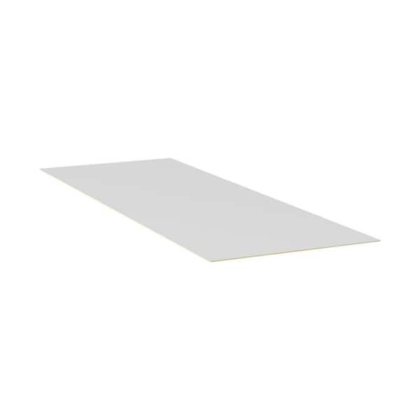 34.5 in. W x 96 in. D x 0.25 in. H in White Shaker Kitchen Cabinet Panel