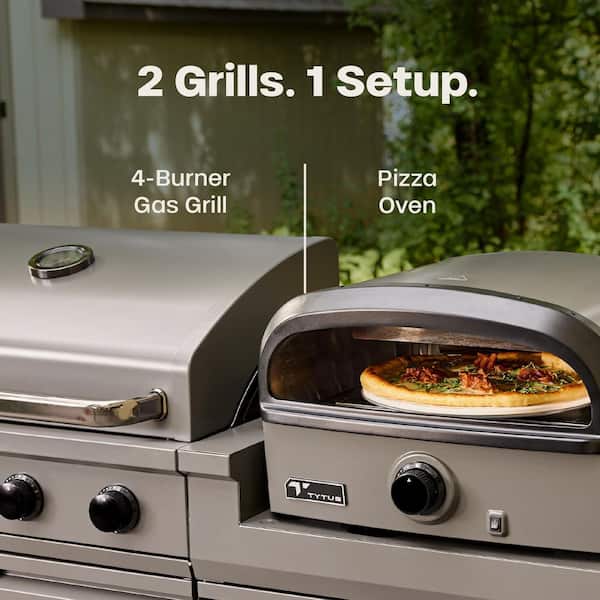 TYTUS Modular Duo with 4-Burner Gas Grill and Gas Pizza Oven
