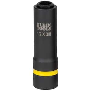 1/2 in. and 3/8 in. 2-in-1 Impact Socket, 6-Point