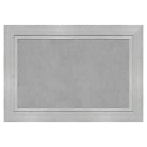 Romano Silver 39 in. x 27 in Framed Magnetic Board