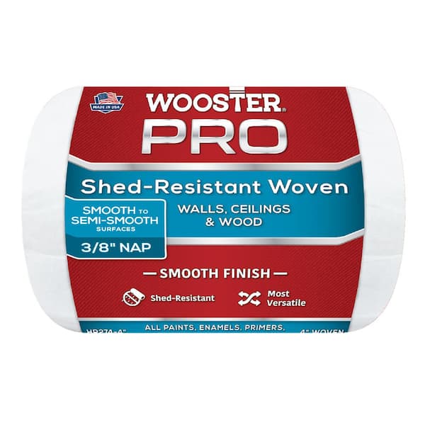 Wooster 4 in. x 3/8 in. High-Density Pro Woven Roller Cover