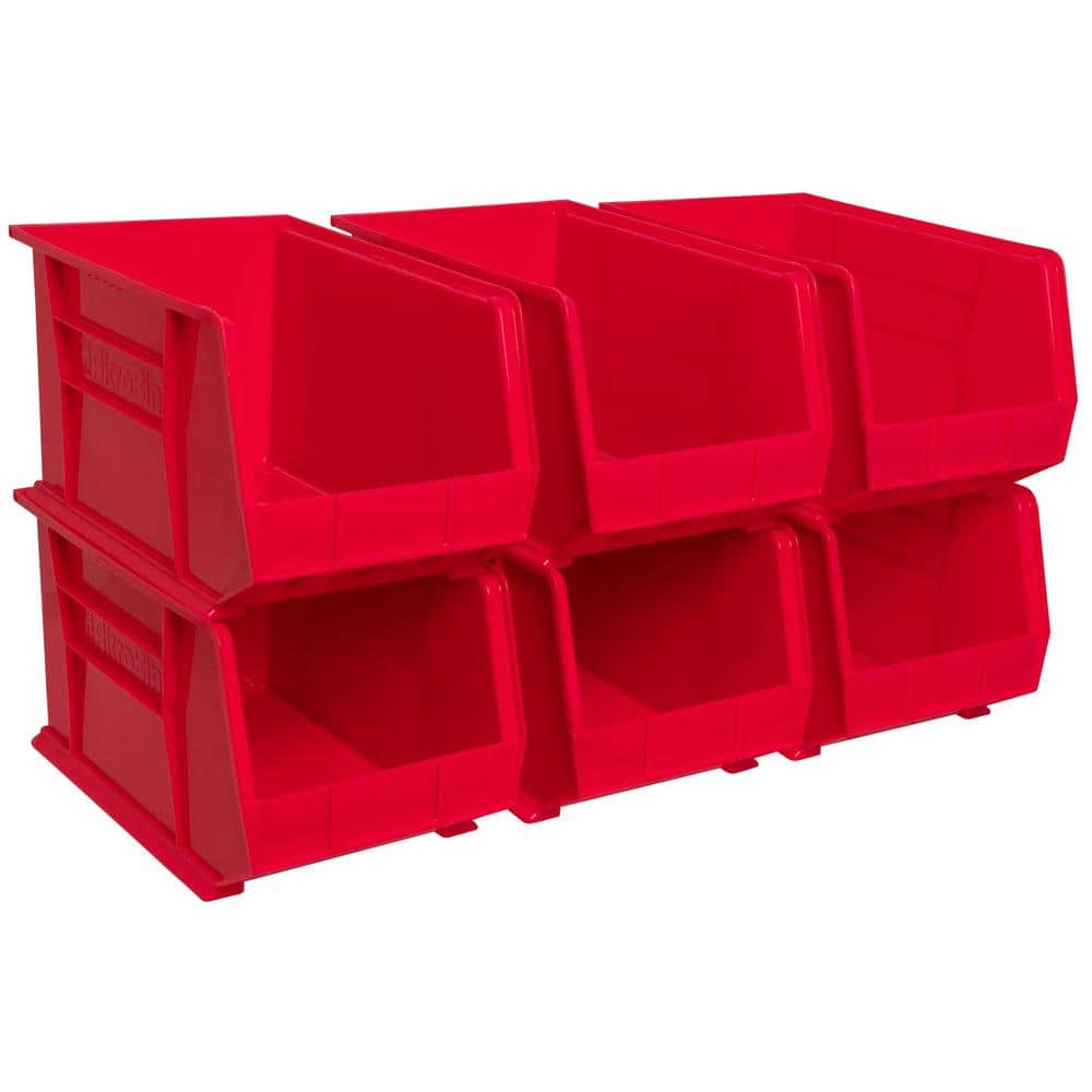 AkroMils 30260 Series, 11 in. W x 18 in. D x 10 in. H, Red Plastic