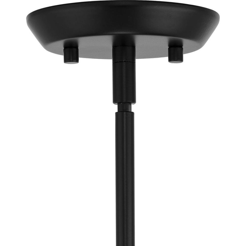 Clarion Matte Black Glass One-Light Pendant