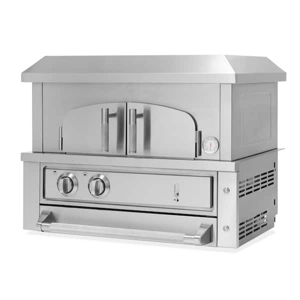 NewAge Products Kitchen Platinum 33 in. Outdoor Pizza Oven Built-In Liquid Propene