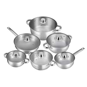 Calphalon Signature 10-Piece Stainless Steel Cookware Set in Brushed  Stainless Steel 1950766 - The Home Depot