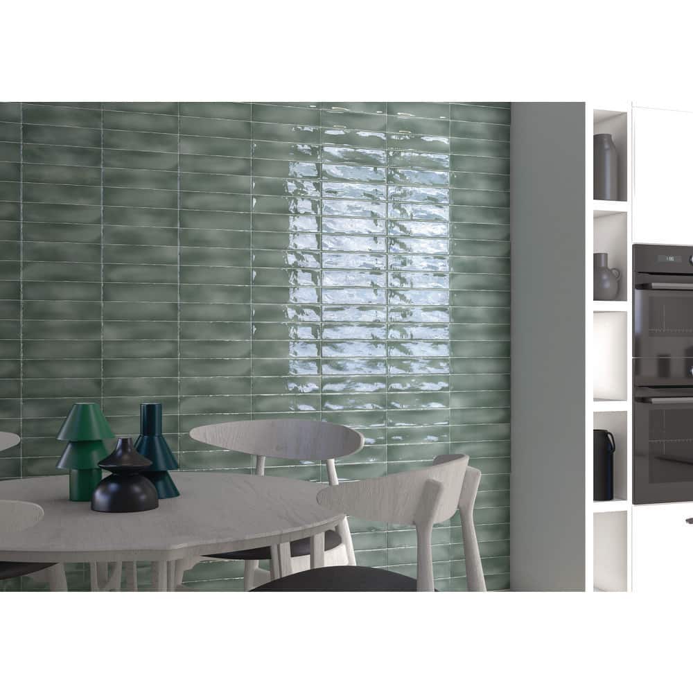 Modstate Era Taupe Glossy 3 in. x 12 in. Smooth Ceramic Subway Wall Tile Sa