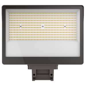 Selectable Color Temperature 600-Watt Equivalent 30000 Lumen 130-Degree Bronze Dusk to Dawn Integrated LED Flood Light