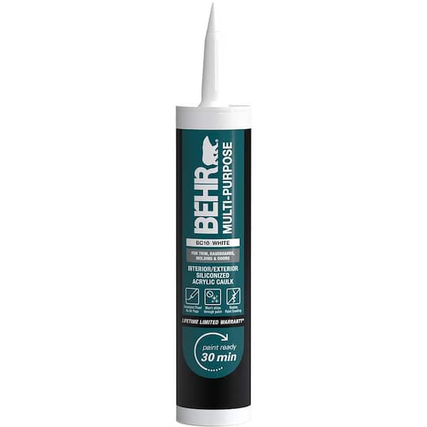 BEHR Multi-Purpose 10.1 fl. oz. White Siliconized Acrylic Latex Caulk
