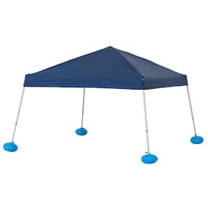 Navy 10 ft. x 10 ft. Steel and Aluminum Frame Floating Tent Pool Pop Up Gazebo with Fabric Canopy