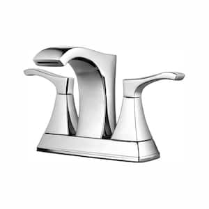 Venturi 4 in. Centerset 2-Handle Bathroom Faucet in Polished Chrome