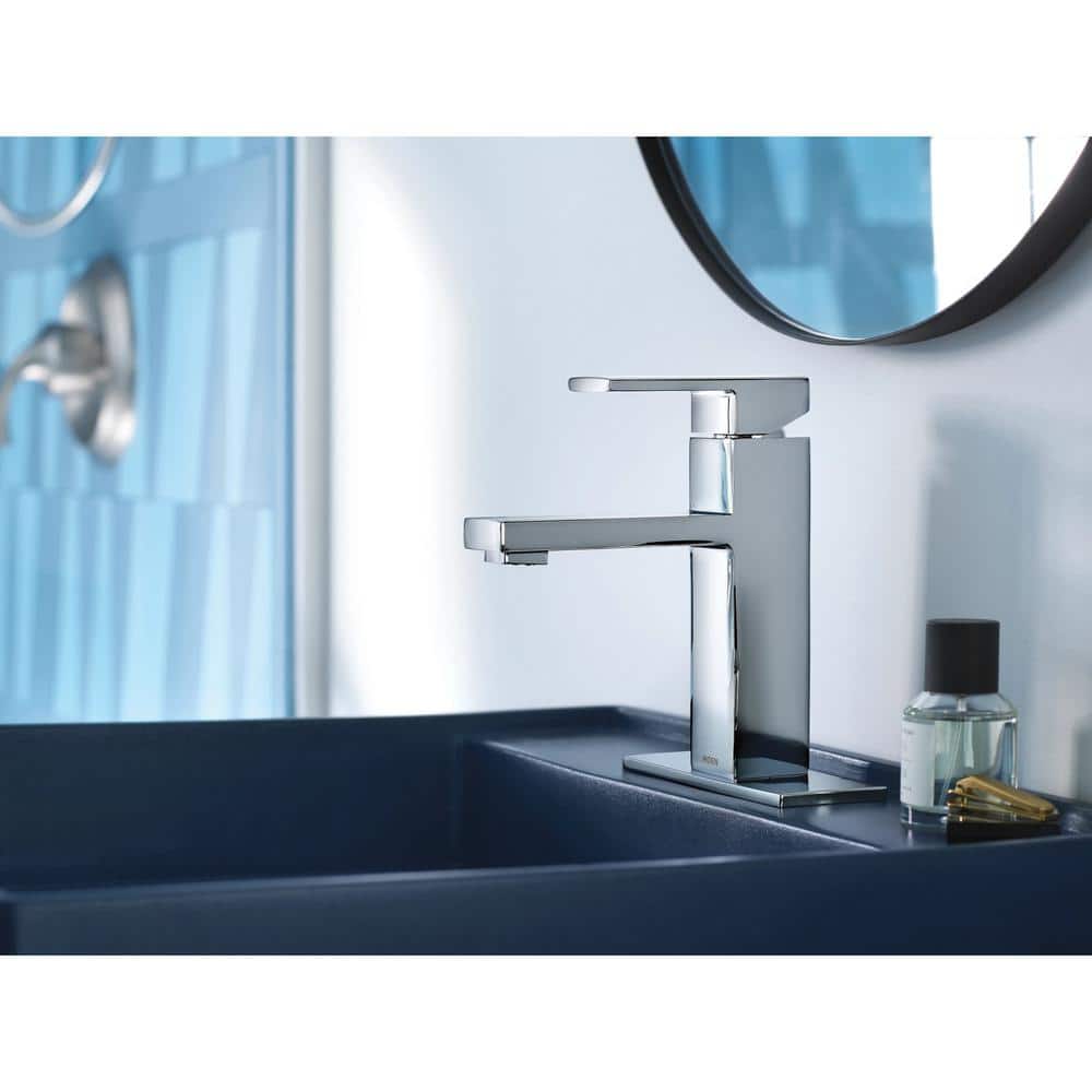 Revyl Chrome Single Handle Bathroom Faucet with Drain Assembly