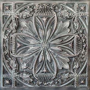 Milan Reclaimed Tin 2 ft. x 2 ft. PVC Glue Up or Lay in Faux Tin Ceiling Tile (300 sq. ft./Case)