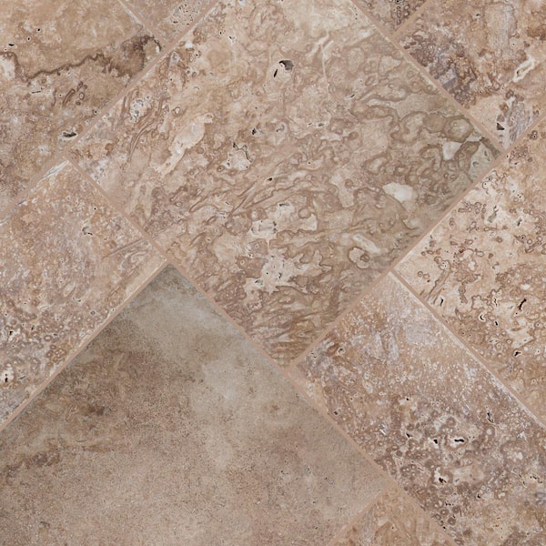 MSI Mediterranean Walnut Pattern 24 in. x 24 in. x 0.39 in. Honed Travertine Floor and Wall Tile (80 sq. ft./pallet)