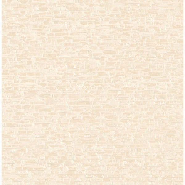 A-Street Prints Belvedere Cream Faux Slate Paper Strippable Wallpaper (Covers 56.4 sq. ft.)