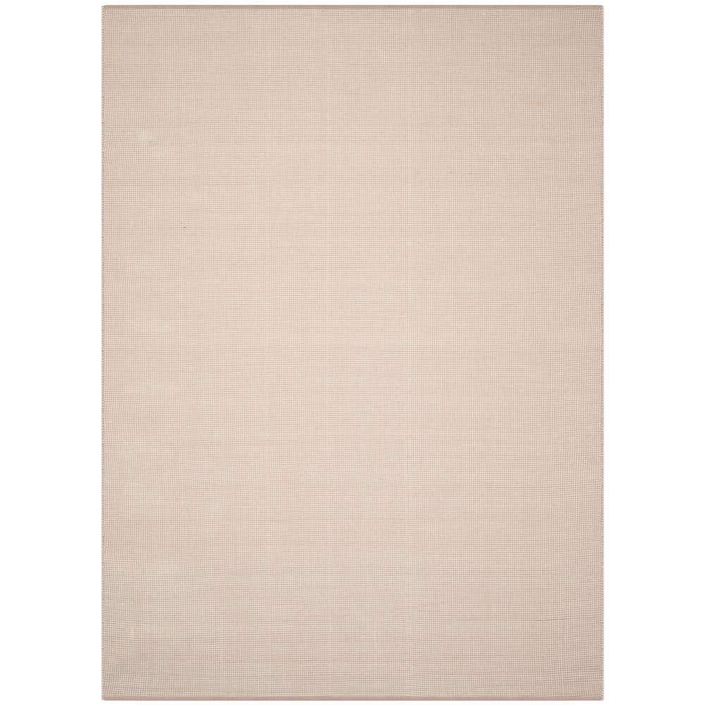 Coastal Charm Ivory & Grey Hand-Woven Cotton Area Rug, 6' x 9'