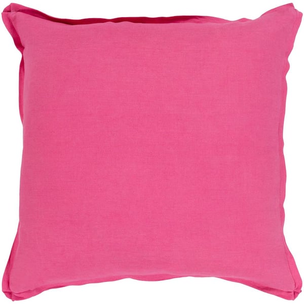 Artistic Weavers Zevgari Pink Solid Polyester 22 in. x 22 in. Throw Pillow