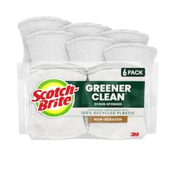 Scotch-Brite Greener Clean Non-Scratch Scrub Sponge (6-Pack)