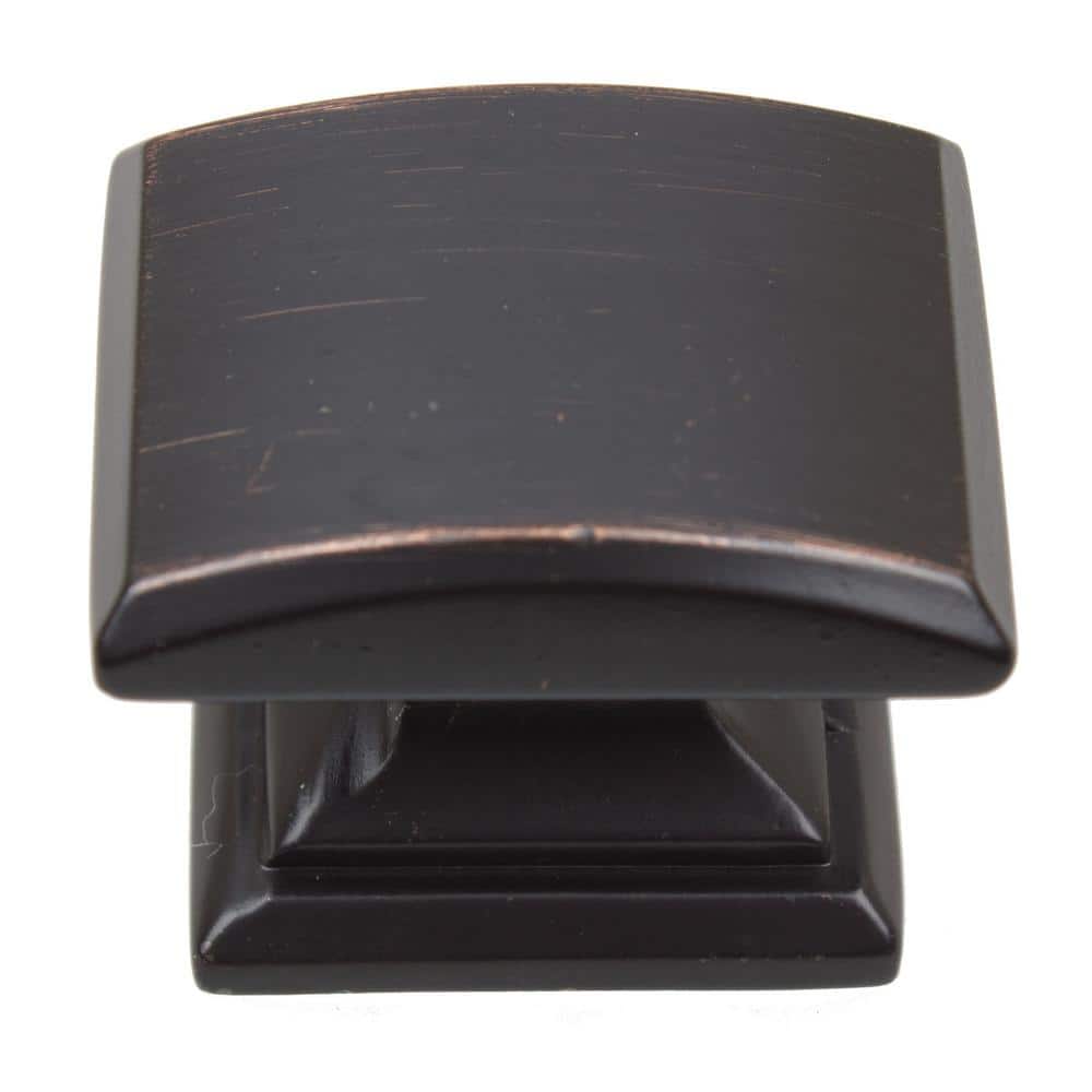 1-1/4 in. Oil Rubbed Bronze Domed Convex Square Cabinet Knob (10-Pack) price history on PriceWatchPro