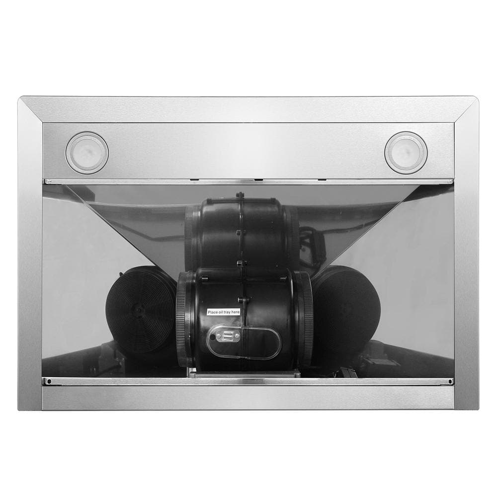 30-Inch Stainless Steel Wall-Mount Convertible Range Hood