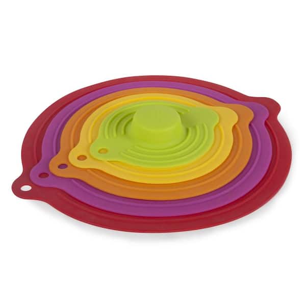 Core Kitchen 5 Piece Silicone Suction Lid 12227 The Home Depot
