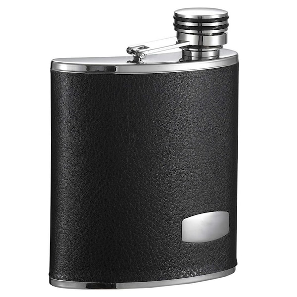 Visol Zen Black Wide Mouth Liquor Flask