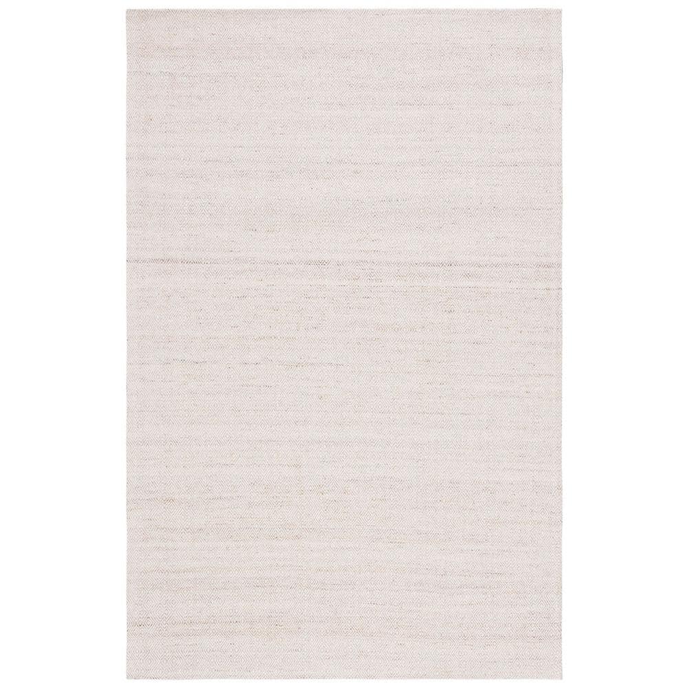 Beige Ivory Tufted Handmade Wool Area Rug 5' x 8'