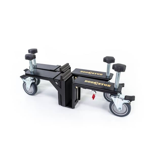 Heavy Steel Door Installation Tool 500 lbs. Capacity Infinite Spacer, Vertically Adjustable, for Pre Hung and Slab Doors