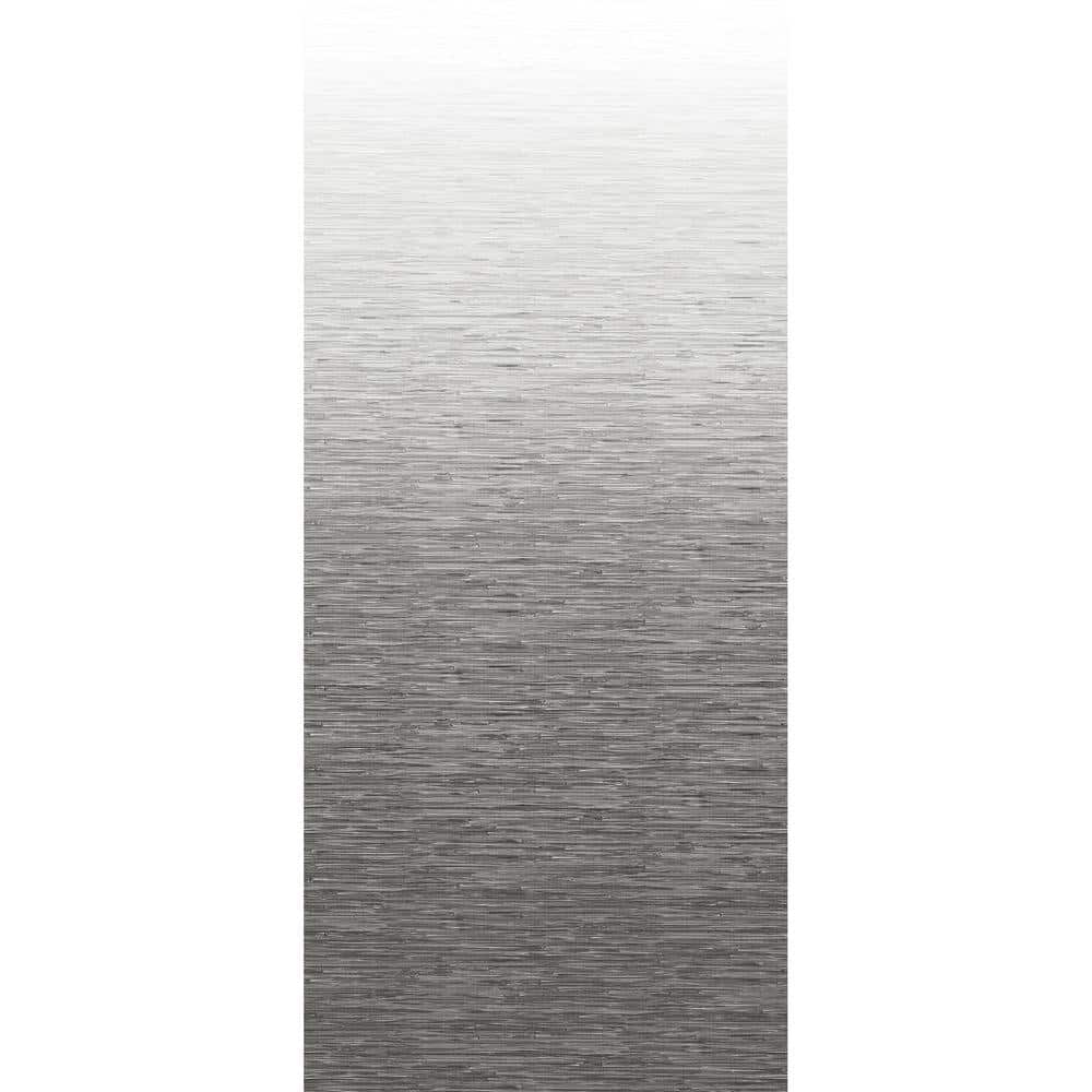 Mist Light Grey Ombre Grasscloth Removable Wall Mural