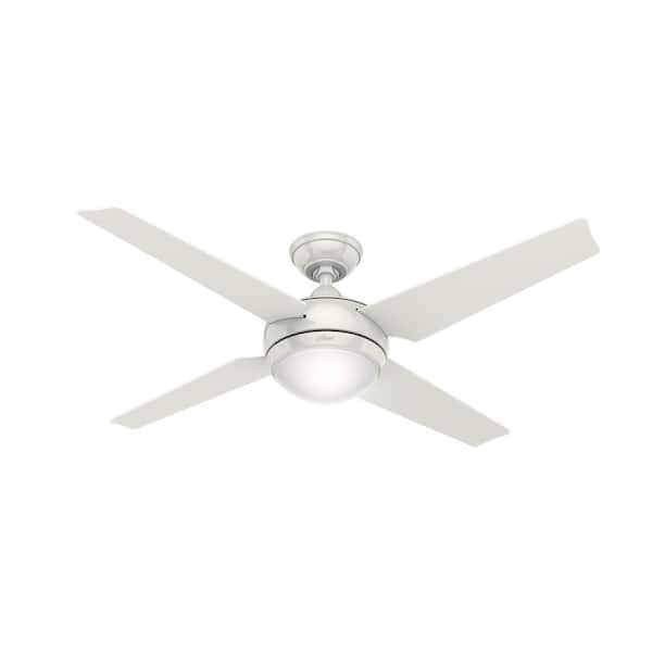 Hunter Sonic 52 in. Indoor White Ceiling Fan with Universal Remote