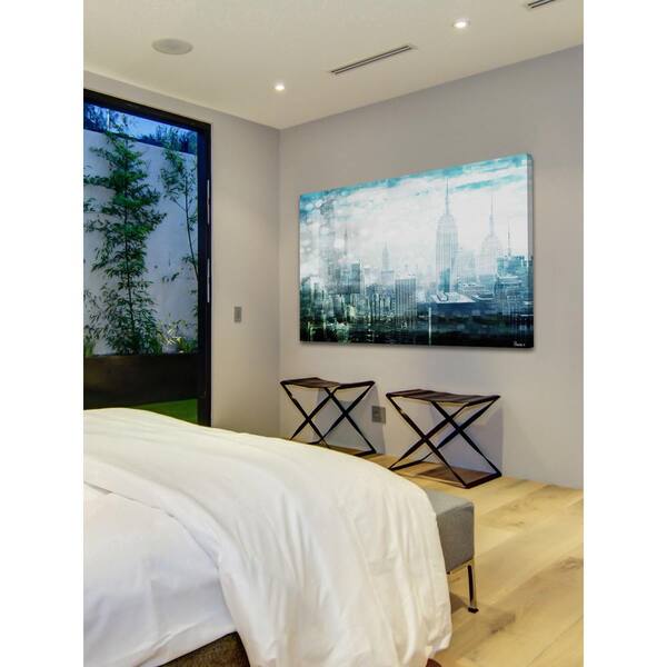 Unbranded 16 in. H x 24 in. W "Mid Town" by Parvez Taj Printed Canvas Wall Art