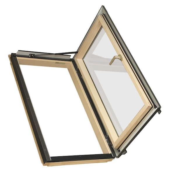 Fakro FWU-R Egress Window 22-1/4 in. x 37-1/4 in. Venting Roof Access Skylight with Tempered Glass, LowE