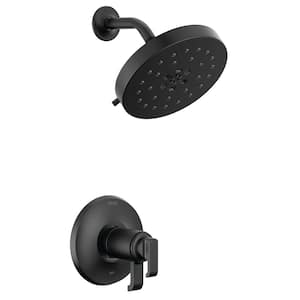 Tetra TempAssure 1-Handle Wall-Mount Shower Trim Kit in Matte Black (Valve Not Included)