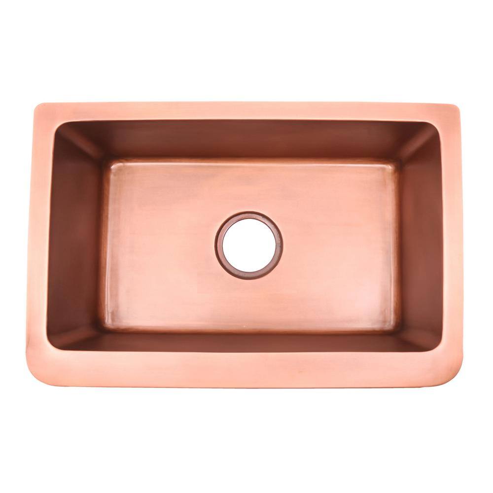 Cilantro 36'' Antique Copper Farmhouse Apron Sink