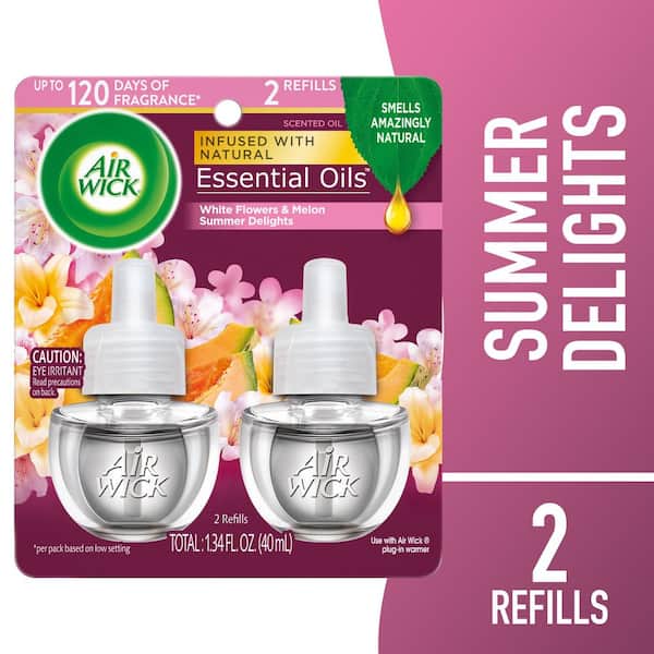 Air Wick Scented Oil Refills, Summer Delights, 0.67 oz, 2/Pack