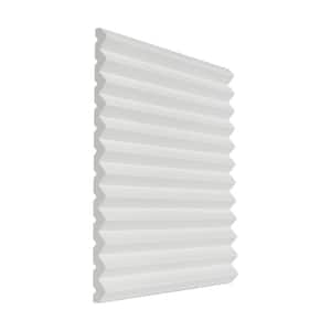 3/4 in. D x 9-7/8 in. W x 4 in. L Primed White Plain Modern Zigzag Polyurethane 3D Wall Covering Panel Moulding Sample