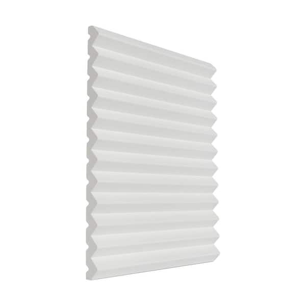 ORAC DECOR 3/4 in. D x 9-7/8 in. W x 4 in. L Primed White Plain Modern Zigzag Polyurethane 3D Wall Covering Panel Moulding Sample