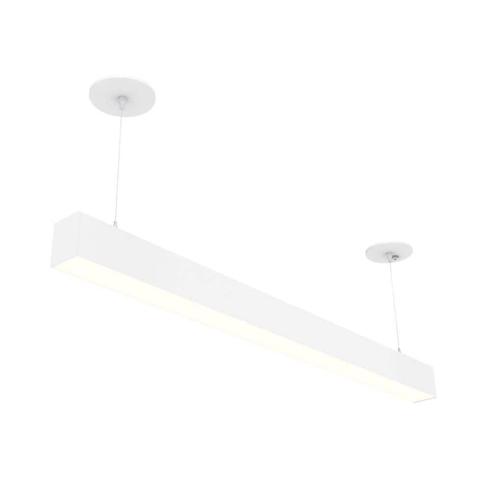 Eti 4 Ft. 64-watt Equivalent Integrated Led White Strip Light Fixture 