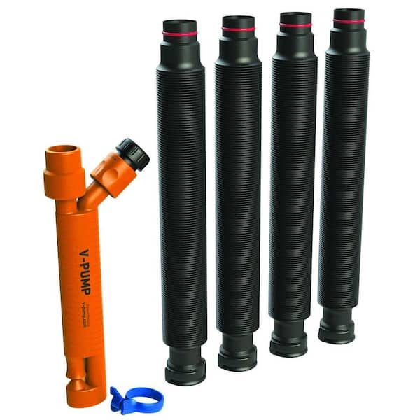 V-Pump 10-1/2 in. Submersible Ventury Water Pump with 4 Hoses
