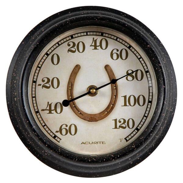 AcuRite 8 in. Horse Shoe Analog Thermometer