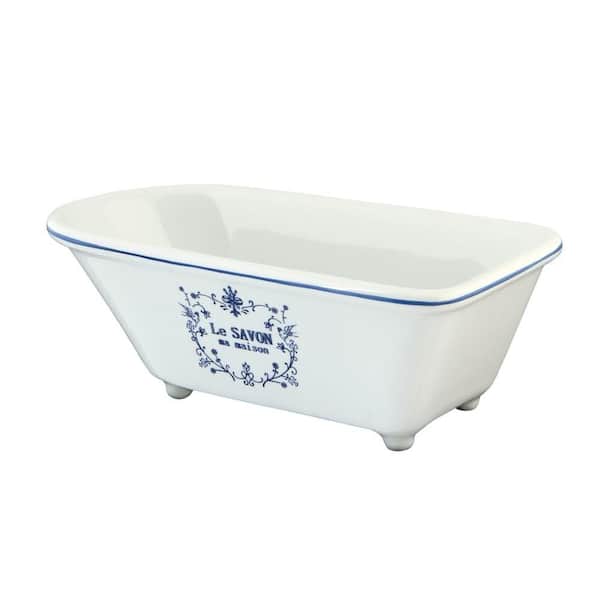 Kingston Brass Le Savon Classic Claw Foot Tub Soap Dish in White