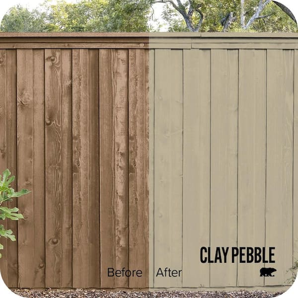 1 gal. #770D-4 Clay Pebble Solid Color House and Fence Exterior Wood Stain