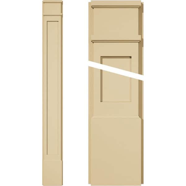 Ekena Millwork 2 in. D x 8 in. W x 72 in. L Primed Polyurethane Pilaster 1- Pack